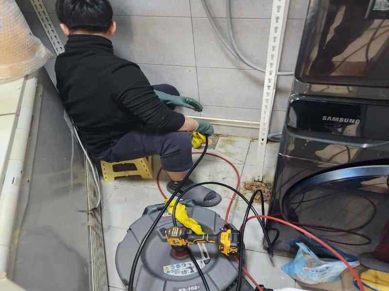 화성 싱크대막힘 작업사례 11